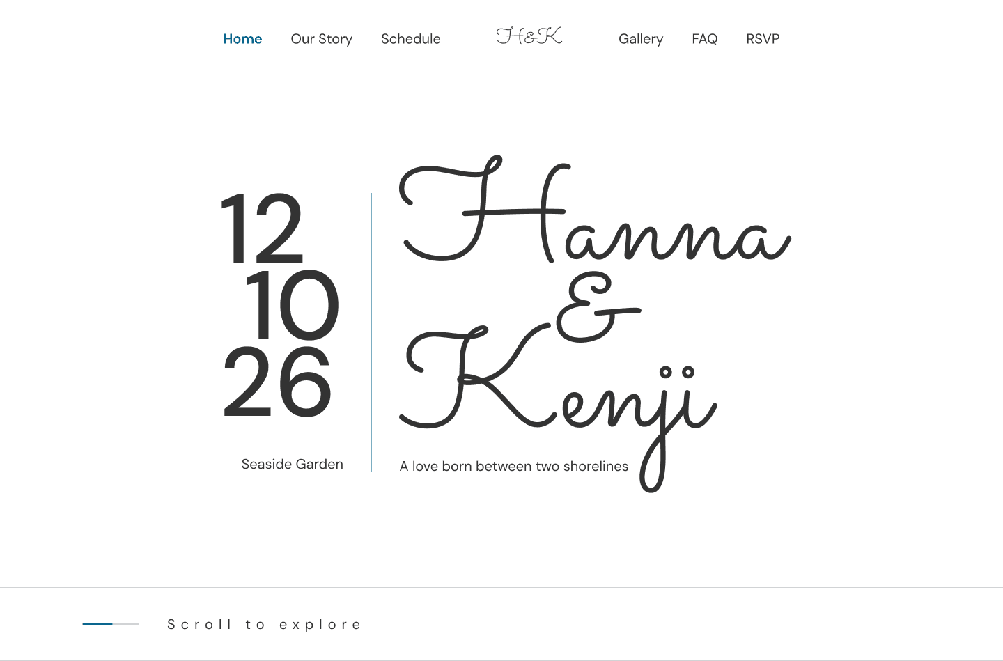 wedding website template